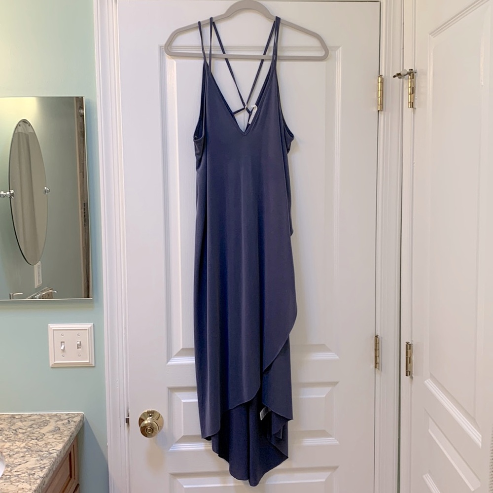 NWT, Lush Slate Blue MIDI Dress